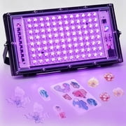 HIBIBUD Uv Light for Resin,Portable Uv Black Light,100W Fast 3D Printer Curing Uv Lamp,Jewelry Making Supplies for Resin Uv,Diy Craft,Glow Party,Fluorescent Poster,Halloween,Body Paint