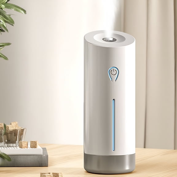 HIBIBUD Waterless Essential Oil Diffuser, Battery Operated Car Nebulizer with 3 Timers & Mist Levels, 50ml No-Leak Atomizing Scent Machine for Home, Office, and Travel