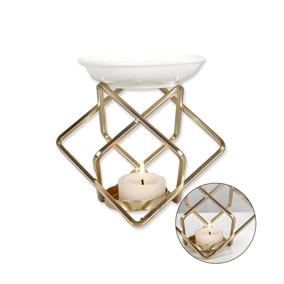 HIBIBUD Wax Melt Warmer,Desktop Ornaments Candle Wax Warmer,Household Incense Burner Candlestick Fragrance Diffuser Candle Warmers,style11