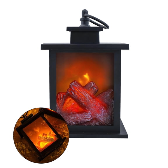 HIBIBUD Wax Melt Warmer with Simulated Flame, Retro Candle Lamp