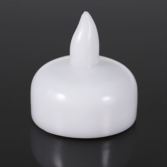 HIBIBUD White LED Floating Candles for Decorative Water Displays and Events 12 Pieces Waterproof Small Round LED Floaters