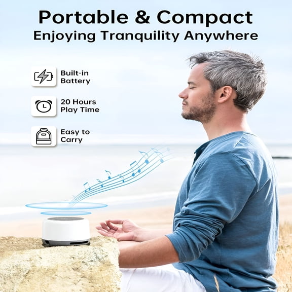 HIBIBUD White Noise Machine for Sleeping Baby Adults Kids,Sound Machine with Night Light,24 Soothing Sounds for Sleeping,Noise Maker for Bedroom Home Health