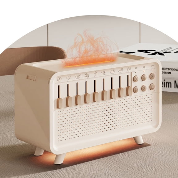 HIBIBUD White Noise Night Light Humidifier, 3-In-1 White Noise Sound Machine Humidifier with 8 Ambient Sounds, Diffuser Sound Box Powered by Usb, Sleep Sound Machine for Home Office, Timer