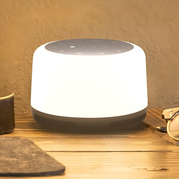 HIBIBUD White Noise Sound Machine and Night Light for Home Office with 24 Soothing Nature Sounds, 16 Levels Volume, Portable Sleep Sound Timer Therapy for Baby Adults Kids, Sleeping Aid