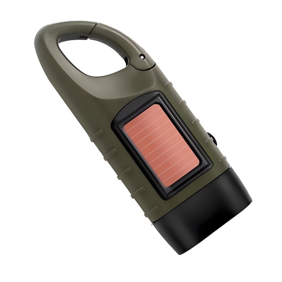 HIBIBUD Windfire Flashlight,Hand-Cranked Generator Bright Flashlight,Built-In Output Function Led Flashlight,Green1