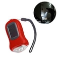 thumbnail image 1 of HIBIBUD 3.5" Red Solar and Hand Crank Flashlight for Emergency, Camping, 1 of 7