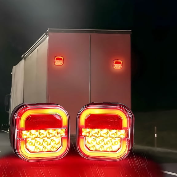 HIBIBUD Wireless Trailer Lights for TowingLED Guide Square Light Truck Edges LightMagnetic Trailer Lightsfor TrucksBoatRVCamper