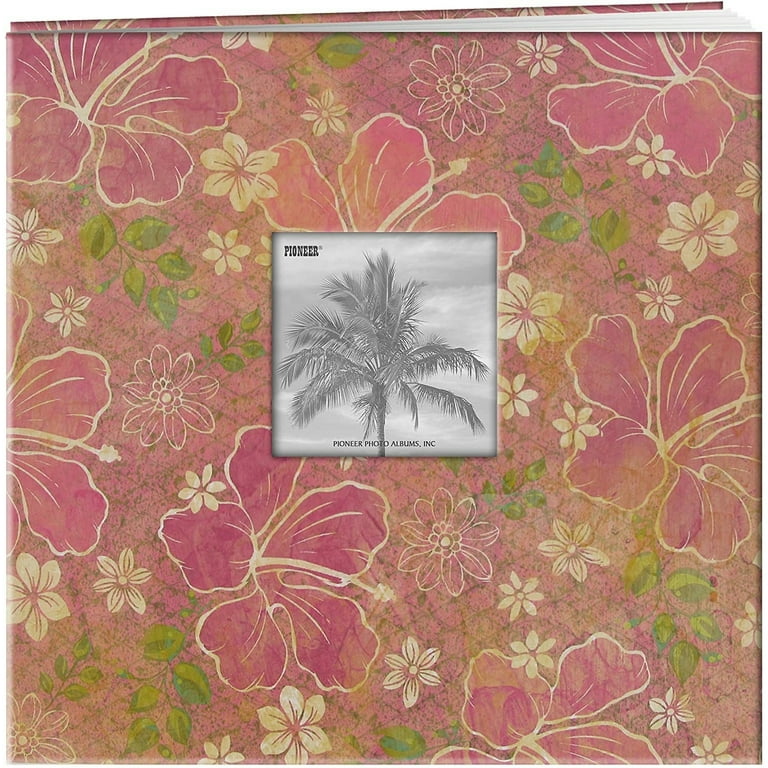 Pioneer Tropical Post Bound Album 12x12 Hibiscus