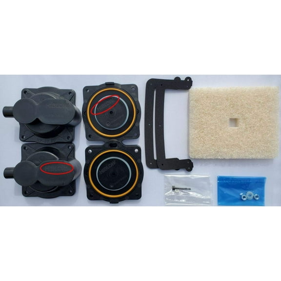 HIBLOW HP-60/80 Rebuild/Repair Kit with Filter Cover Gasket - Genuine Factory Certified