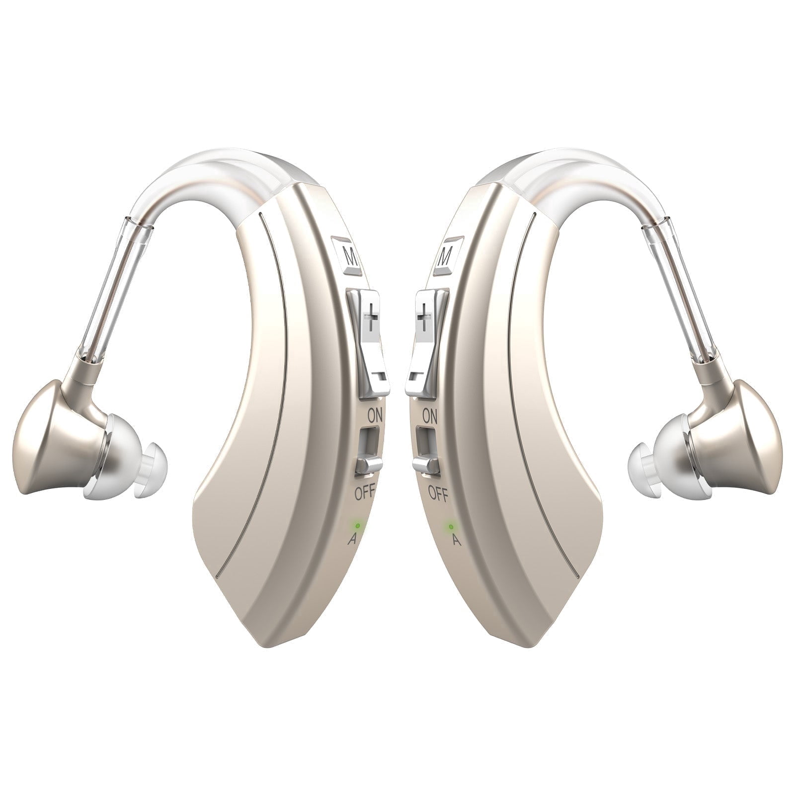 HIBRIQ Rechargeable Hearing Aids with Enhanced Speech, Noise Reduction & Feedback Cancellation for Seniors HH-1220AX
