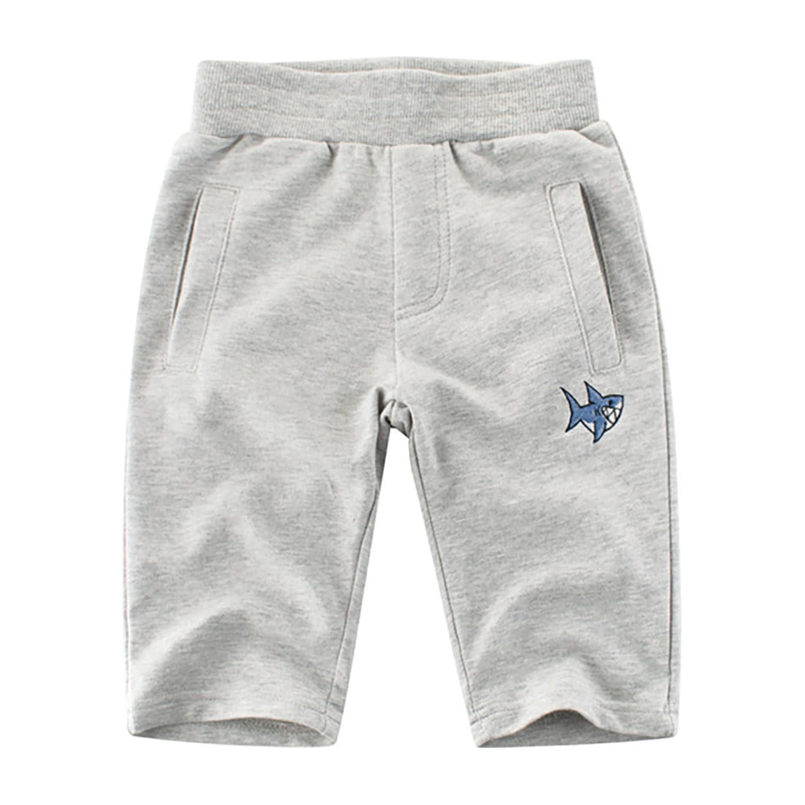 HIBRO 6 Month Boy Pants Children s Pants Sweatpants Boy s Capri