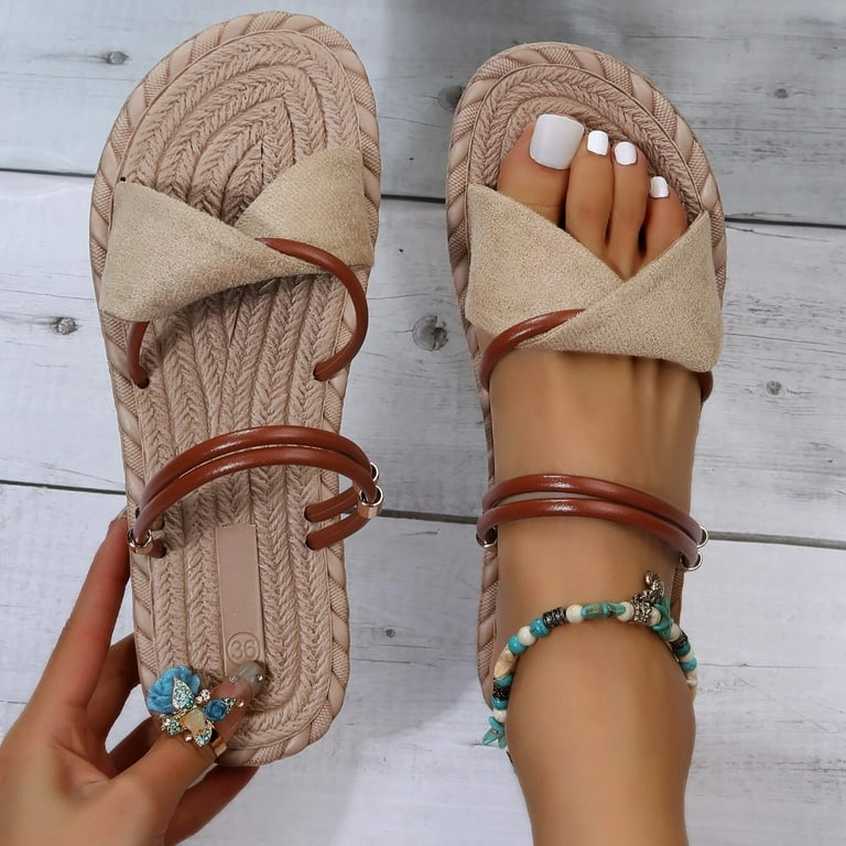 Cross strap bohemian sandals sale