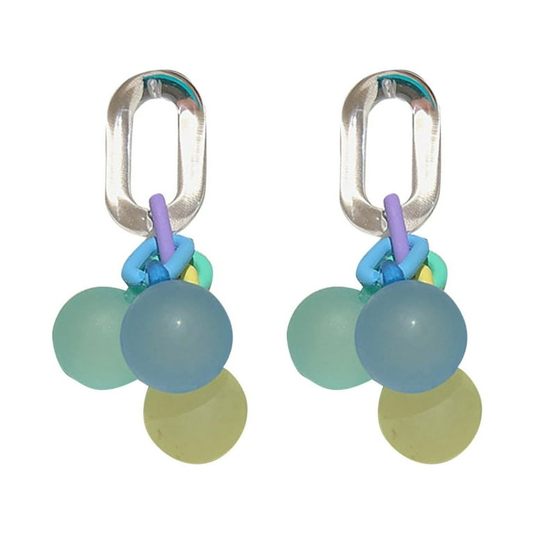 Big ball deals back earrings