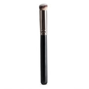 HIBRO Home Made Makeup Concealer Under Eye Mini Angled Flat Top Nose Brush For Concealing Blending Setting Buffing With Powder Liquid Cosmetic Pro Small Makeup Foundation Brus