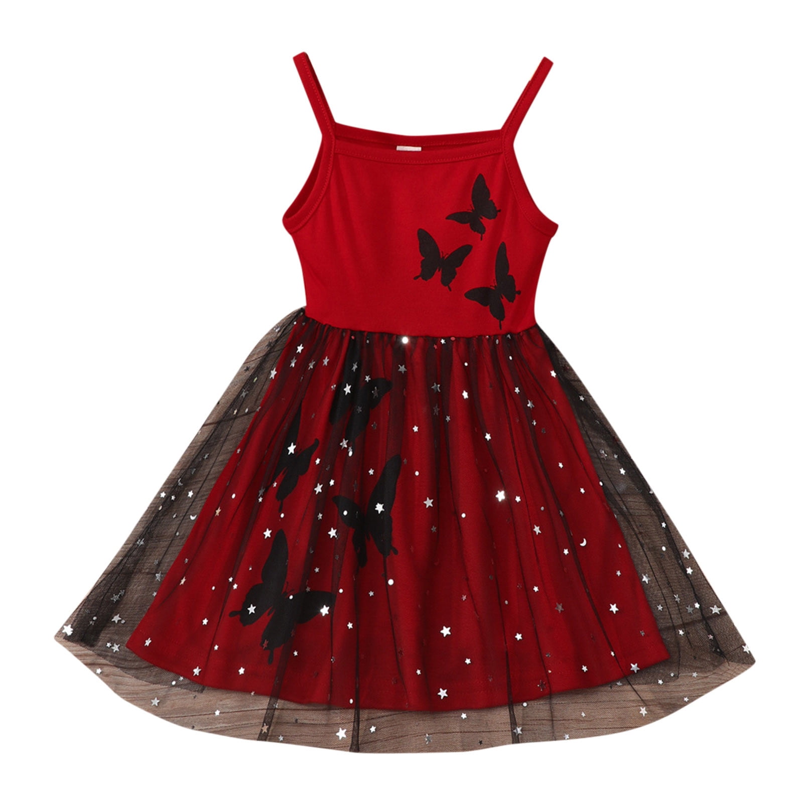 HIBRO Kids Cat Dress Baby Girl Dresses 69 Months Sleeveless Tulle