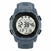 HIBRO Sports Watch without A Phone Smart Watch Elegant Mens Digital Sport Watches Wide Screen Easy Read Display Style With PU Strap