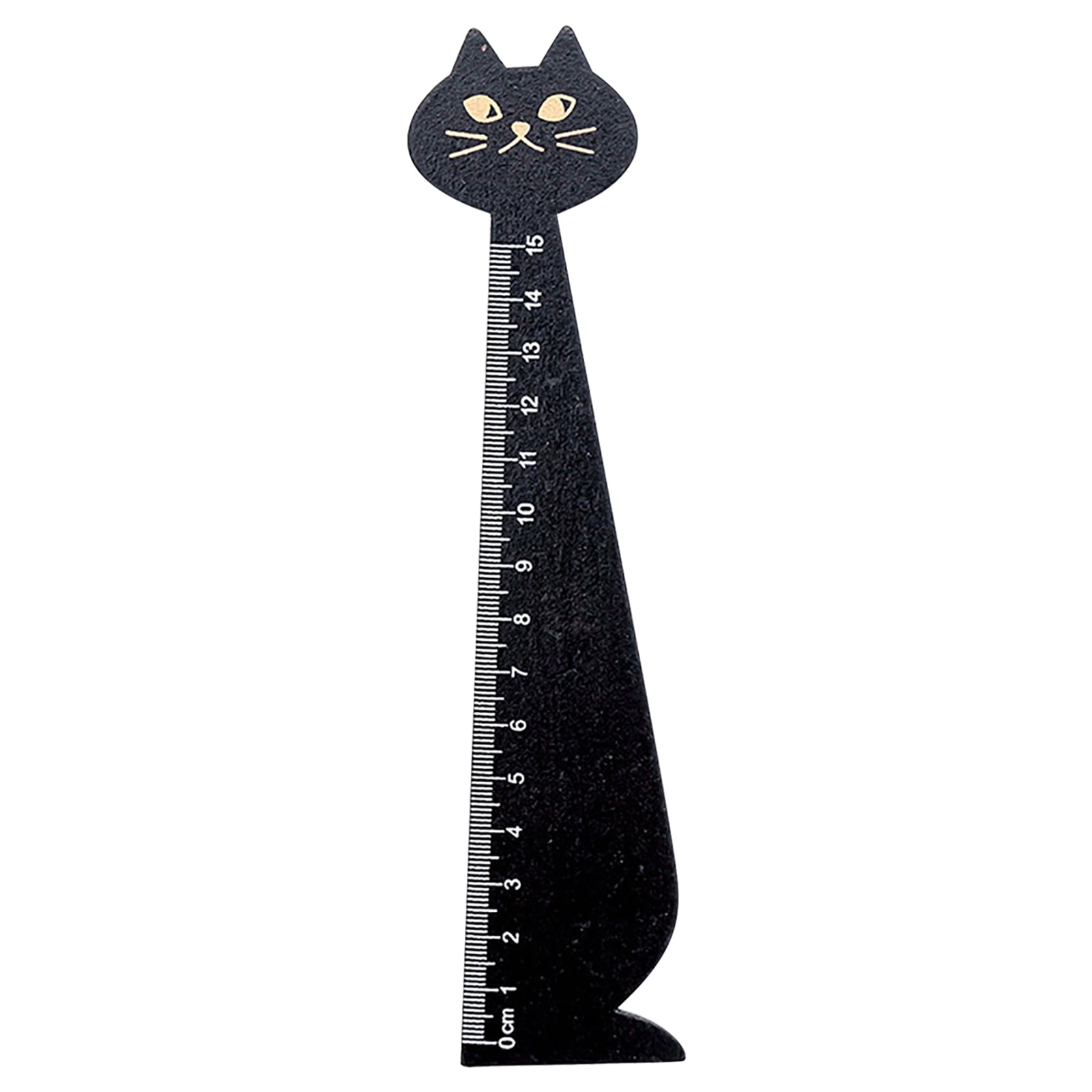 HIBRO Yardstick One Case Cartoon Ruler Cat Drawing Ruler Cute Wooden