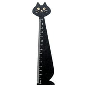 HIBRO Yardstick One Case Cartoon Ruler Cat Drawing Ruler Cute Wooden Ruler Retro Stationery Straight Ruler Long Use Learning Supplies