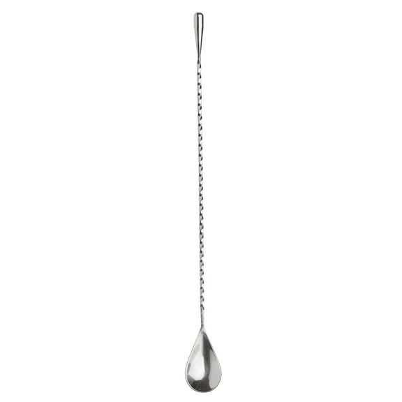 HIC Bar Cocktail Mixing Spoon, 18/8 Stainless Steel, 12-Inches