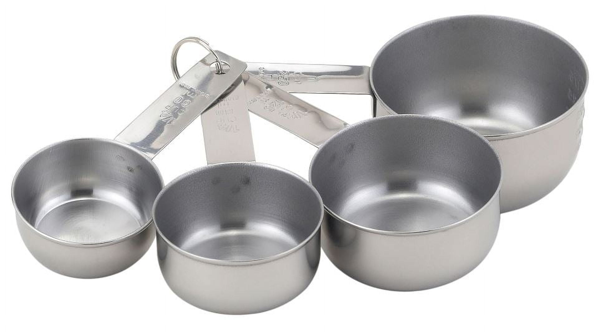 Stainless Steel 4-Piece Measuring Cup Set with Hanging Handles