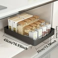 HIC 1pc SpaceSaving PullOut UnderSink Dish Rack and Spice Organizer