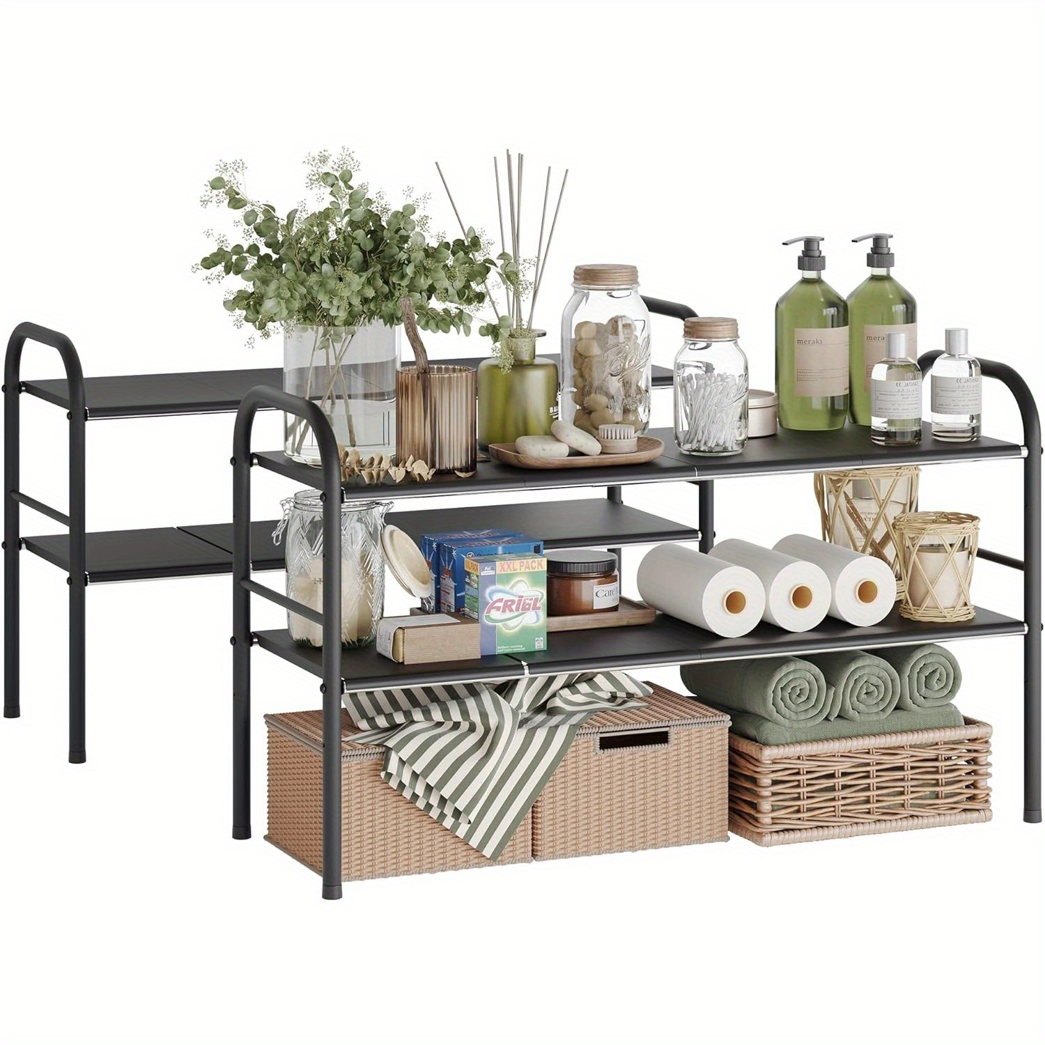 HIC 2Tier Expandable Shelf OrganizerAdjustable Under Storage