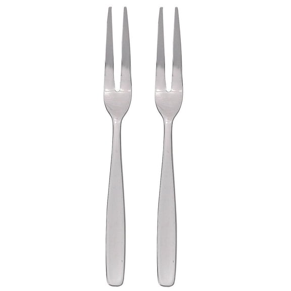 HIC 6-Inch Stainless Steel Escargot and Seafood Appetizer Cocktail Fork 2 Pack