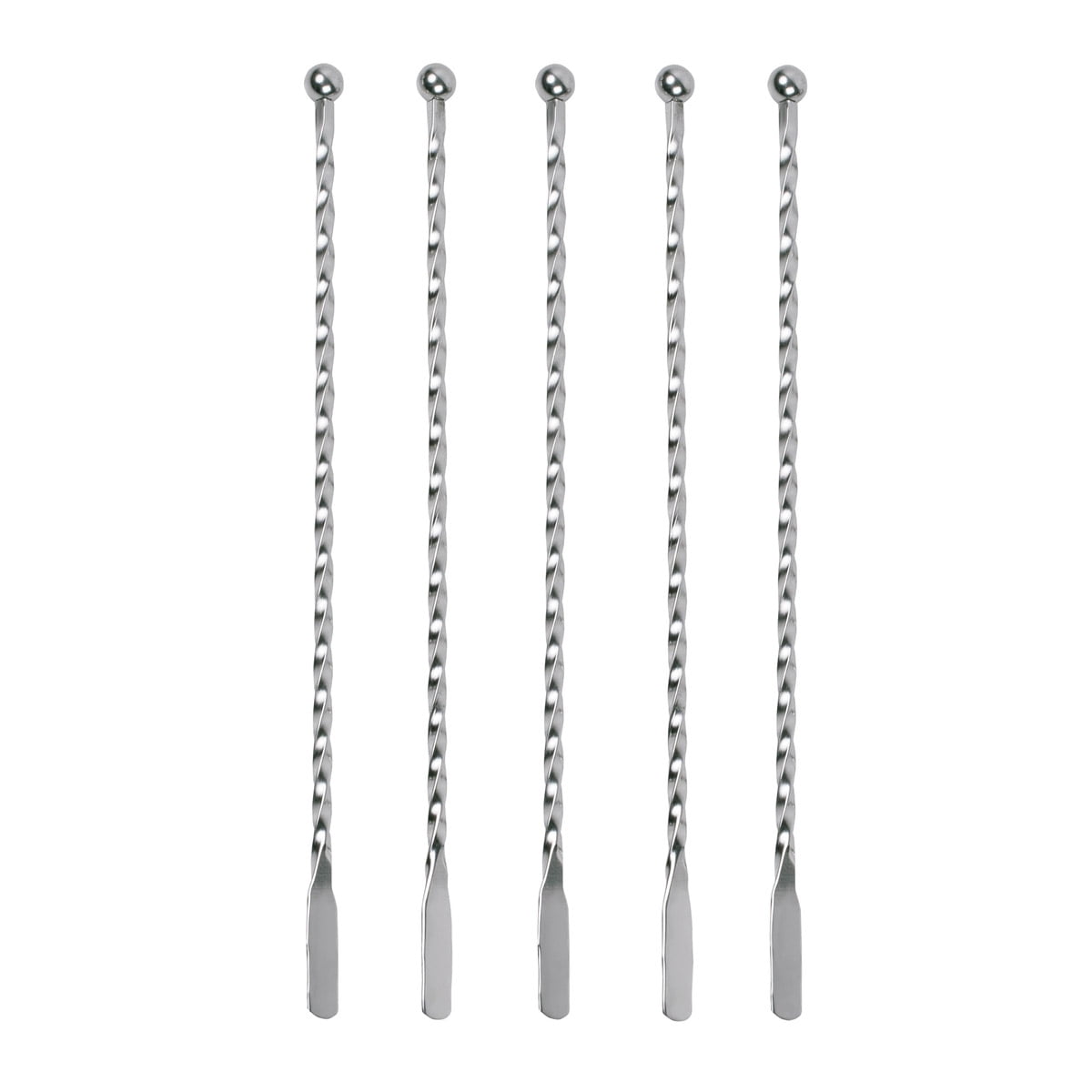 Swizzle Sticks Reusable Straws, Set of 5