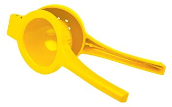 Yellow Aluminum Handheld Lemon Squeezer