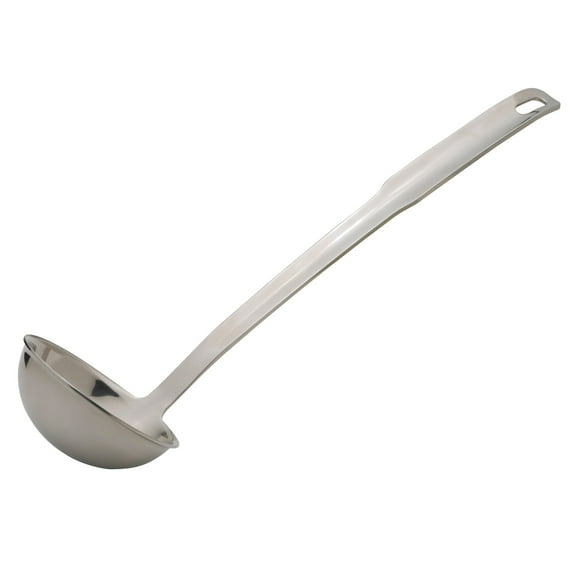 HIC Kitchen Ladle with Long Handle, 18/8 Stainless Steel, 12.5-Inches, 3-Ounce Capacity