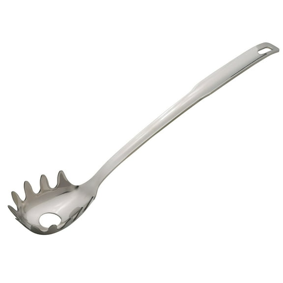 HIC Kitchen Spaghetti Ladle and Pasta Server with Long Handle, 18/8 Stainless Steel, 13-Inch