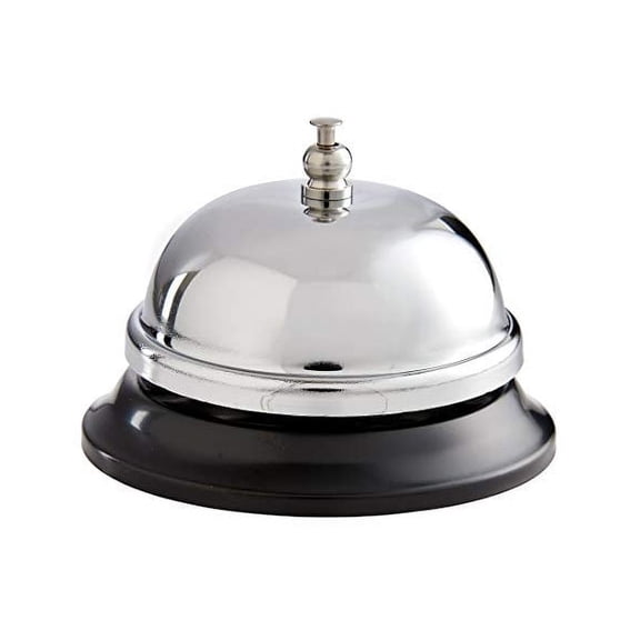 HIC Kitchen Food Service Dinner Bell, 3.5-Inches x 2.5-Inches