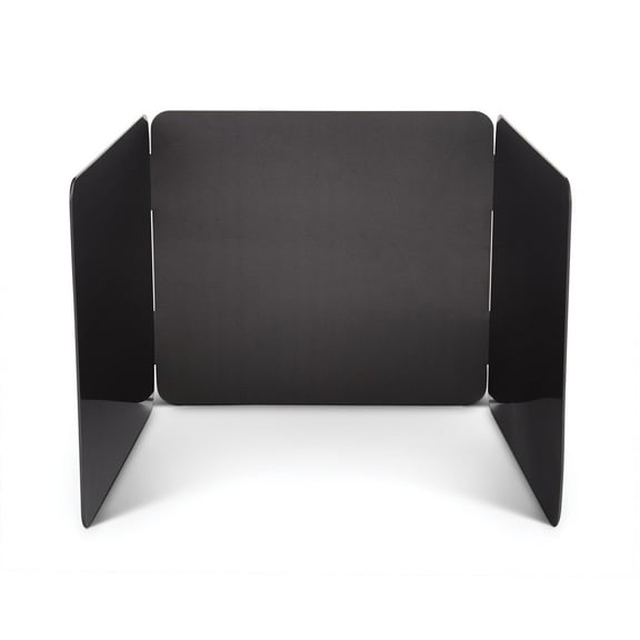 HIC Kitchen 3-Sided Splatter Guard, Non-Stick Carbon Steel, Heat Safe, Folds Flat For Storage