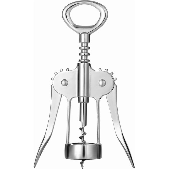HIC Kitchen Bar Classic Winged Corkscrew for Natural and Synthetic Corks