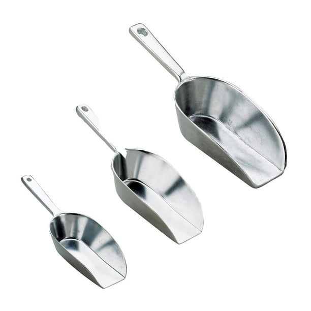 Small Aluminum Flat Coffee Candy Canister Scoop Metal Kitchen Tool Food Scooper Small Aluminum Flat Coffee Candy Canister Scoop Metal Kitchen Tool Food Scooper