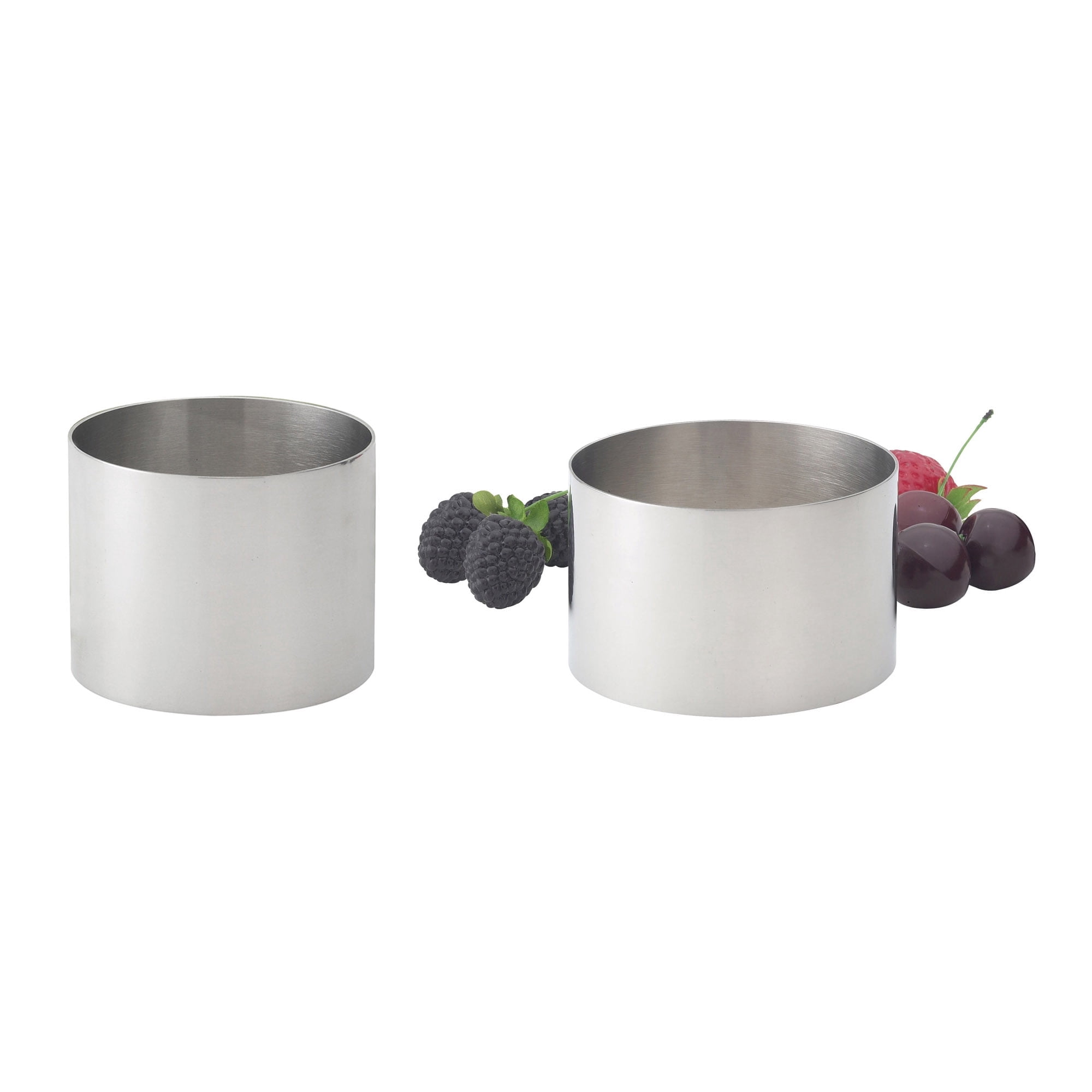 HIC Kitchen Food Ring Set, 2.75-Inches and 3.5-Inches Round, 18/8 ...