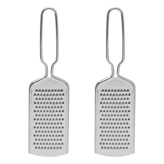 HIC Kitchen Handy Grater Zester, Japanese 420J2 Stainless Steel, Set of 2