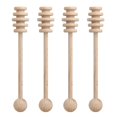 HIC Kitchen Honey Syrup Dipper Server Stick, Beechwood, FSCCertified