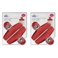 thumbnail image 1 of HIC Kitchen Large Heavy-Duty Clips, Soft-Grip Handles, 2 Sets of 2 Clips, Red, 1 of 4