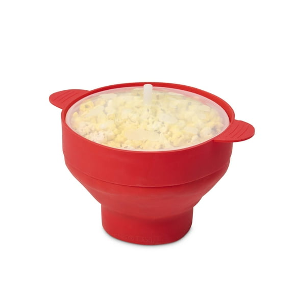 HIC Kitchen Microwave Popcorn Popper Maker, Silicone
