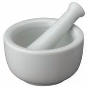 HIC Kitchen Mortar and Pestle for Grinding Spices and Herbs and Crushing Pills, Fine Porcelain
