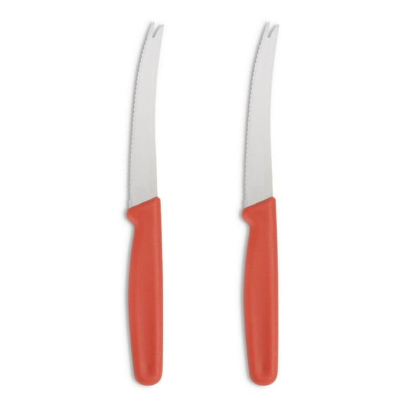 HIC Kitchen Serrated Tomato Knife, German Steel Blade, Set of 2