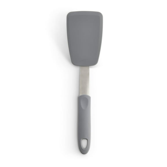HIC Kitchen Small Non-Stick Flexible Spatula, Silicone with Stainless Steel Core, 12 x 3-Inches