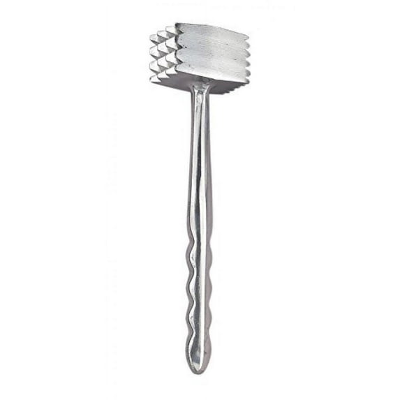 HIC Meat Tenderizer Ice Cracker Marinating Prep Tool, Double Sided, Heavyweight Aluminum, 8.5-Inches