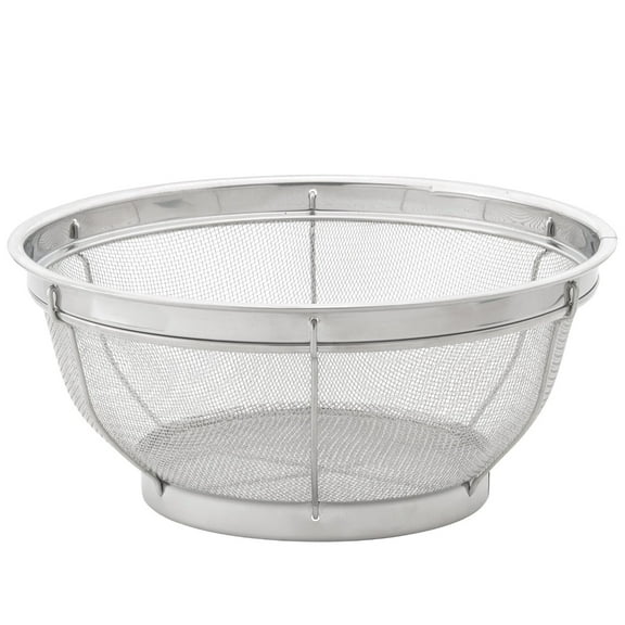 HIC Kitchen Reinforced Mesh Colander, 18/8 Stainless Steel, 11.5-Inch