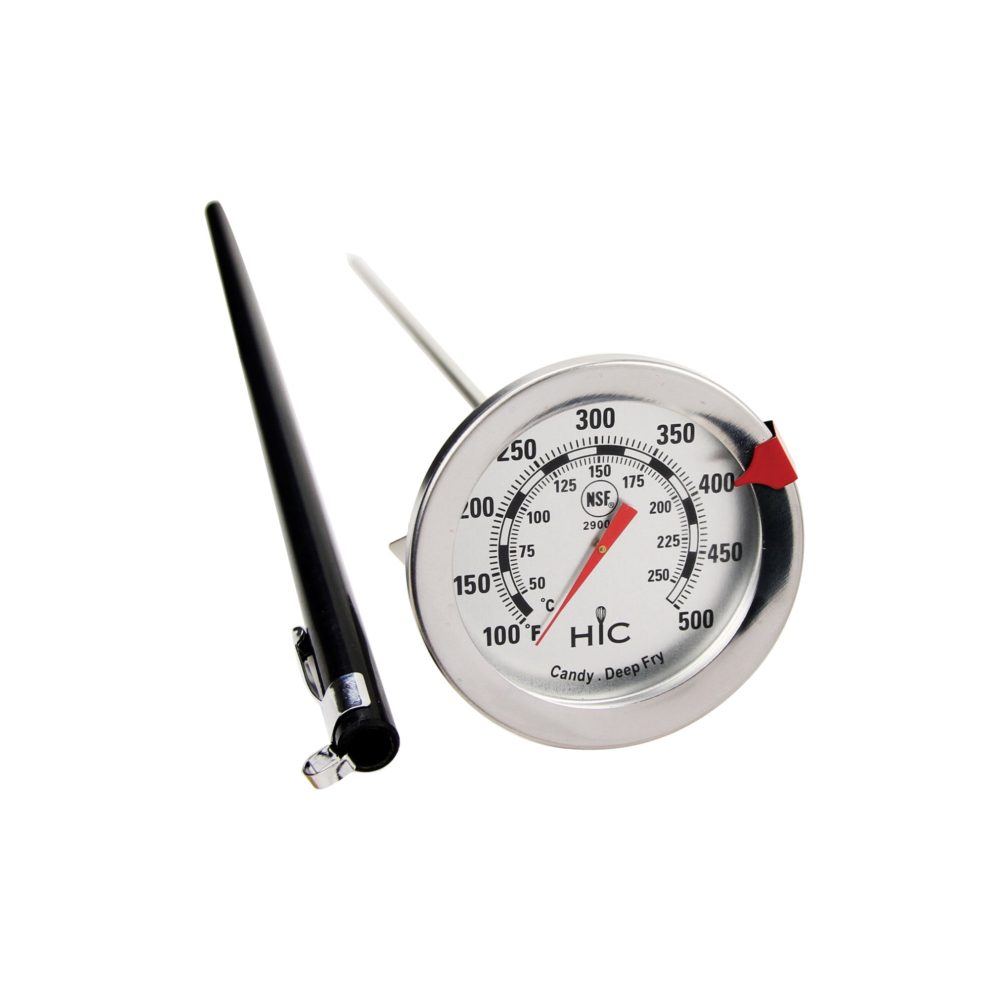 Large Stainless Steel Candy and Deep Fry Thermometer with Easy-Read Face