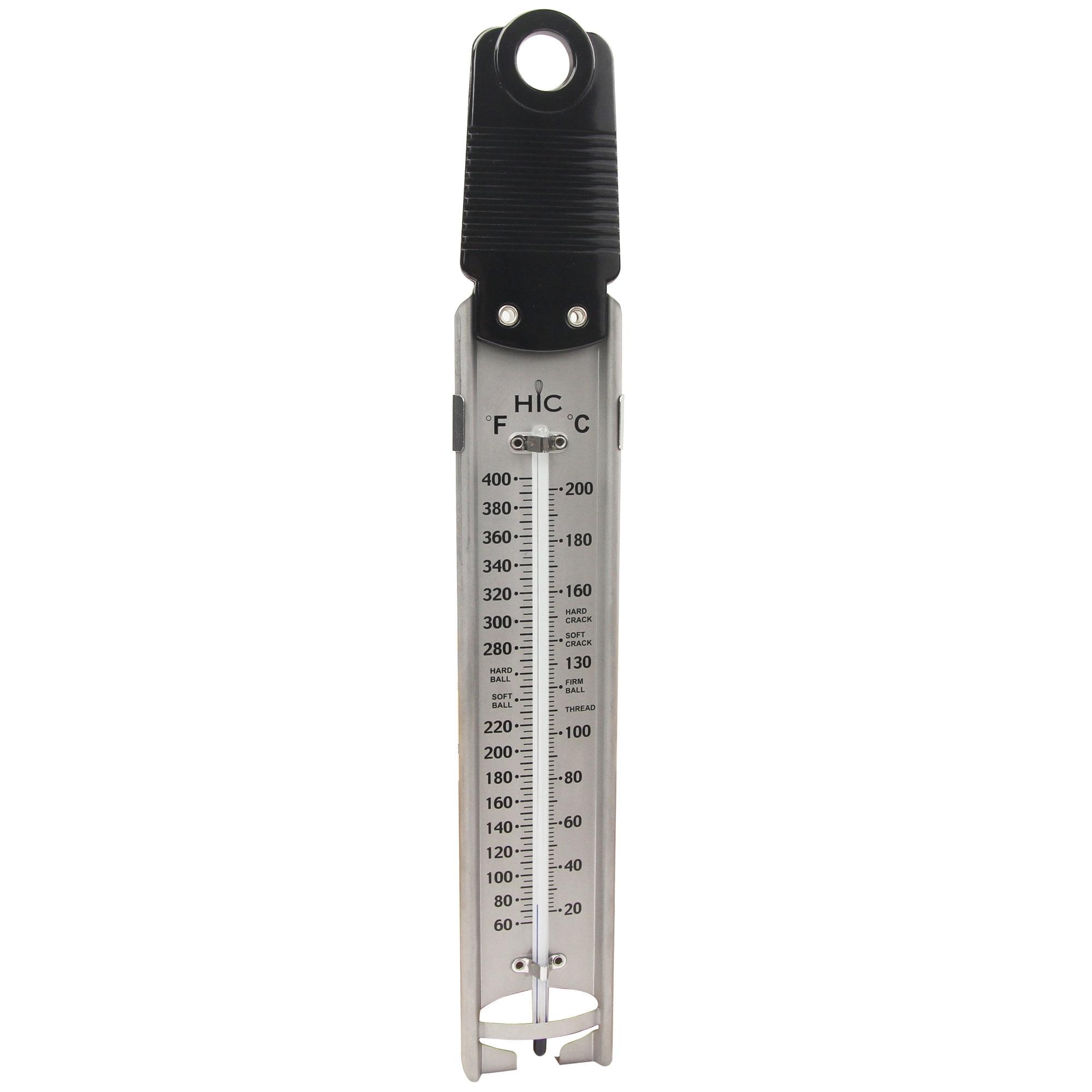 12.5-inch Stainless Steel Candy and Deep Fry Thermometer with Glass Tube
