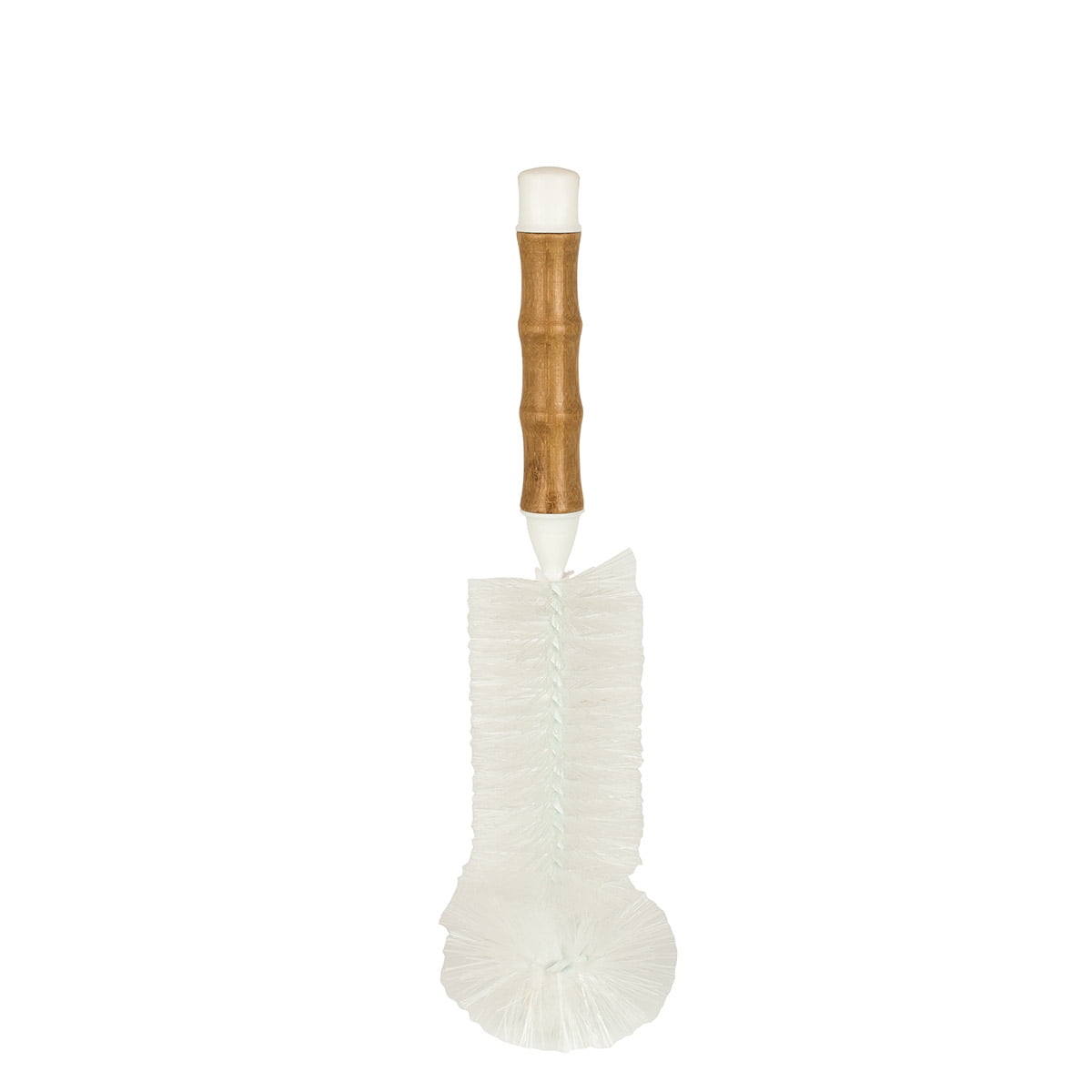 HIC Kitchen Water Bottle Brush, Natural Bamboo with Non-Scratch Bristles