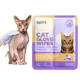 thumbnail image 1 of HICC GROOM! Cat Skincare Massage Gloves Wipes for Sensitive Skin, Cleaning, Hypoallergenic, 1 of 7
