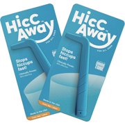 HICCAWAY Hiccup Straw - Stops Hiccups Naturally & Fast - As Seen On Shark Tank - Clinically Proven Relief for All Ages, Children & Adults - Safe, Lightweight, & Reusable Blue 2 Pack